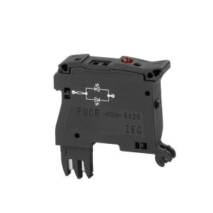 wemid v-0 pluggable pivoting a 3 6 black terminal modular feed-through for holder fuse