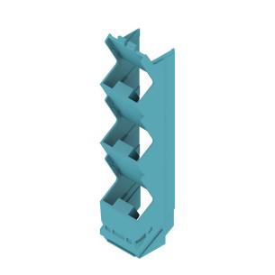 blue light plastic state installed in ip20 5 22 width housing modular element side