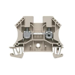 2 connections of number v 1000 a 32 mm2 4 beige dark connection screw block terminal feed-through