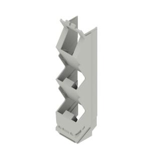 grey agate plastic state installed in ip20 5 22 width housing modular element side
