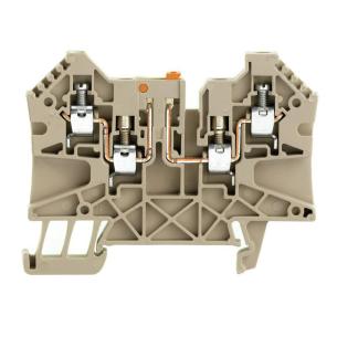 1 levels of number 4 connections of number v 500 a 27 mm2 4 beige dark connection screw terminal test-disconnect