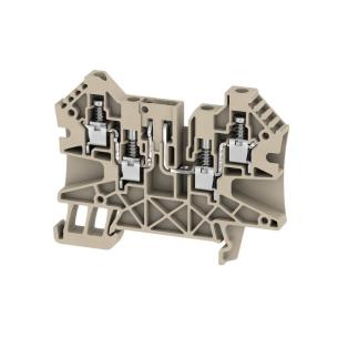 1 levels of number 4 connections of number v 500 a 27 mm2 4 beige dark connection screw terminal test-disconnect
