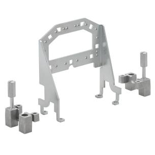 grey silver colour galvanized steel connectors industrial panel grip