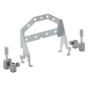 grey silver colour galvanized steel connectors industrial panel grip