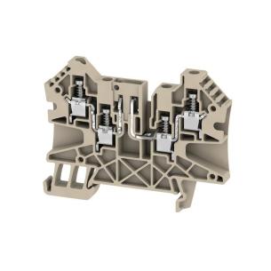 1 levels of number 4 connections of number v 500 a 27 mm2 4 beige dark connection screw terminal test-disconnect