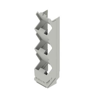 grey agate plastic state installed in ip20 5 22 width housing modular element side