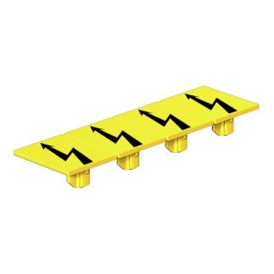 flash characters printed yellow marking terminal