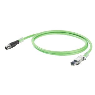 m 1 length 8 poles of number 20 ip rj45 male straight 67 ip x-type m12 assembled cable profinet