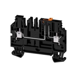 1 levels of number 2 connections of number v 500 a 28 mm2 4 black connection screw terminal test-disconnect