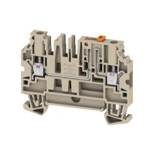 1 levels of number 2 connections of number v 500 a 28 mm2 4 beige dark connection screw terminal test-disconnect