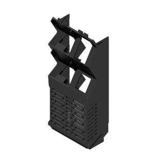 black plastic state installed in ip20 45 width housing modular element side