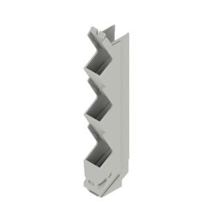 grey agate plastic state installed in ip20 5 12 width housing modular element side