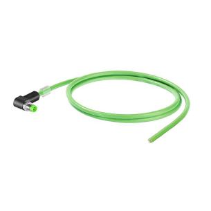 m 5 7 length 4 poles of number open pin angeled ip67 - d-code m8 assembled cable profinet