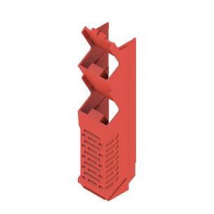 red plastic state installed in ip20 5 22 width housing modular element side