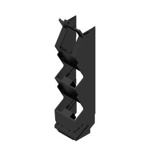 black plastic state installed in ip20 5 22 width housing modular element side