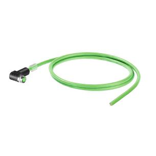 m 20 length 4 poles of number open socket angeled ip67 - d-code m8 assembled cable profinet
