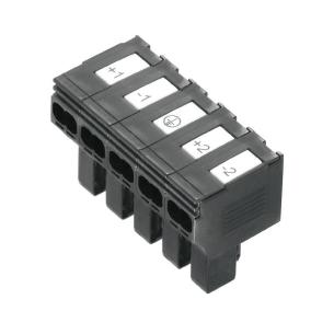 poles of number in push connector plug-in