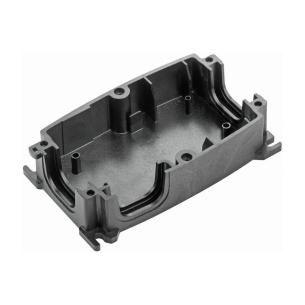 black untreated grp polycarbonate mm 42 x 181 x 104 fieldpower housing plastic