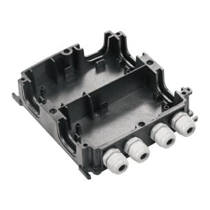 black untreated reinforced fibre glass polycarbonate mm 42 x 181 x 223 fieldpower housing plastic