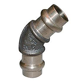 muffe-muffe 45 mm 15 b�jning sanpress