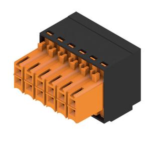 box connection tension-clamp 12 poles of number mm2 1 50 3 mm in pitch a 6 10 v 160 connection wire connector pcb