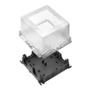 transparent black untreated polycarbonate reinforced fibre glass polycarbonate mm 155 x 196 x 196 fieldpower housing plastic