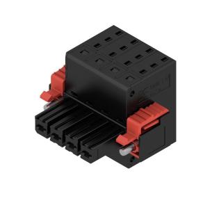 box connection tension-clamp actuator with in push 4 poles of number mm2 10 62 7 mm in pitch a 46 v 600 connection wire connector pcb