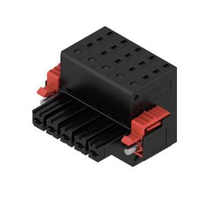 box connection tension-clamp actuator with in push 5 poles of number mm2 10 62 7 mm in pitch a 46 v 600 connection wire connector pcb