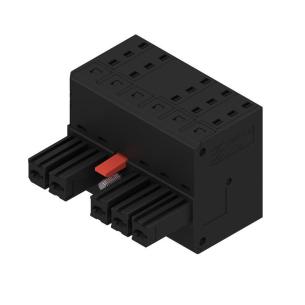 box connection tension-clamp actuator with in push 5 poles of number mm2 10 62 7 mm in pitch a 46 v 600 connection wire connector pcb