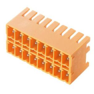 box connection solder tht 16 poles of number 81 3 mm in pitch a 5 17 v 160 connection board connector pcb