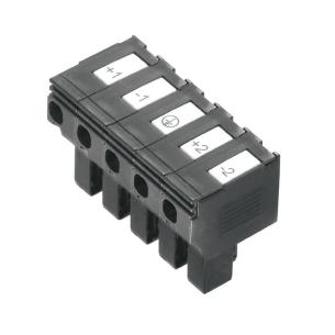 poles of number in push connector plug-in