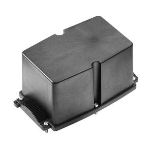 black untreated grp polycarbonate mm 87 x 181 x 104 fieldpower housing plastic