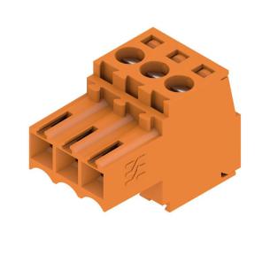 bx sn 180 03 50 3 mm 5 3 orange skrueforbindelse 3-polet pcb-stik
