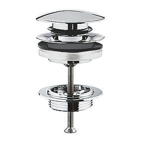 krom - b overl med ben tryk- med bundventil up pop grohe