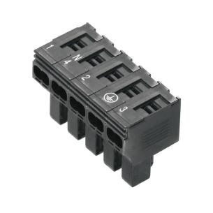 poles of number in push connector plug-in
