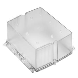 transparent untreated polycarbonate mm 87 x 181 x 192 fieldpower housing plastic