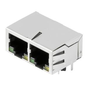 assembly manual tray nickel over gold yes led yes shielding connection solder thr tht mbps 1000 jack transformer rj45 connector pcb