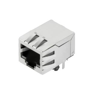 tape nickel over gold no led yes shielding connection solder thr tht 5 cat jack modular rj45 connector pcb
