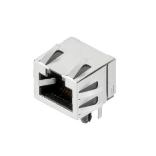 tape nickel over gold no led yes shielding connection solder thr tht 5 cat jack modular rj45 connector pcb