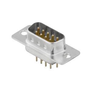 glas pbt au 1 ni 50 9 poles of number mm 77 2 mm in pitch connection solder tht hole header male connector d-sub - data omnimate