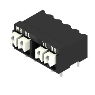 tube 90 connection solder thr tht button push with in push 4 poles of number mm2 5 1 50 3 mm in pitch a 5 17 v 160 terminal pcb