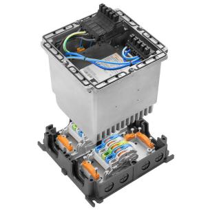 io-link a-coded m12 in push terminal idc dc v 24 20a state complete in state closed in ip65 enclosure in supply power