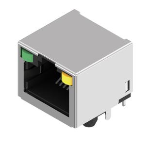 tape nickel over gold yes led yes shielding connection solder thr tht 5 cat jack modular rj45 connector pcb