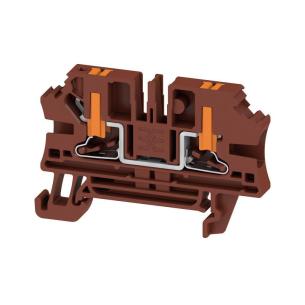 2 connections of number v 1000 a 32 mm2 4 brown in push block terminal feed-through
