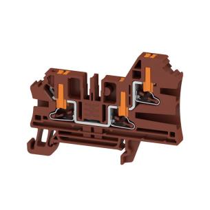 3 connections of number v 1000 a 32 mm2 4 brown in push block terminal feed-through