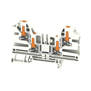 4 connections of number v 1000 a 32 mm2 4 white in push block terminal feed-through