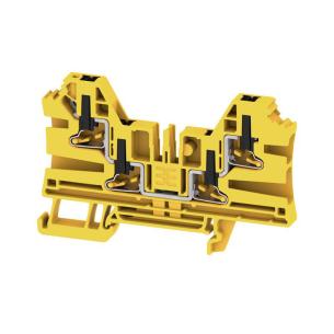 4 connections of number v 1000 a 32 mm2 4 yellow black in push block terminal feed-through
