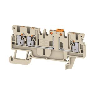 1 levels of number 3 connections of number v 400 a 10 mm2 5 1 beige dark in push terminal test-disconnect