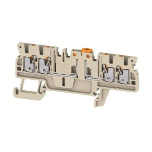 1 levels of number 4 connections of number v 400 a 10 mm2 5 1 beige dark in push terminal test-disconnect