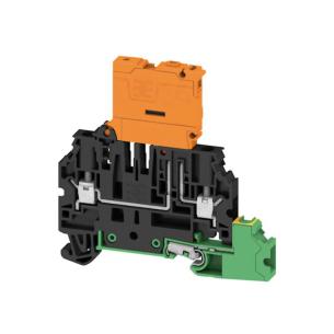 2 levels of number 3 connections of number v 500 a 20 mm2 4 beige dark connection screw terminal test-disconnect